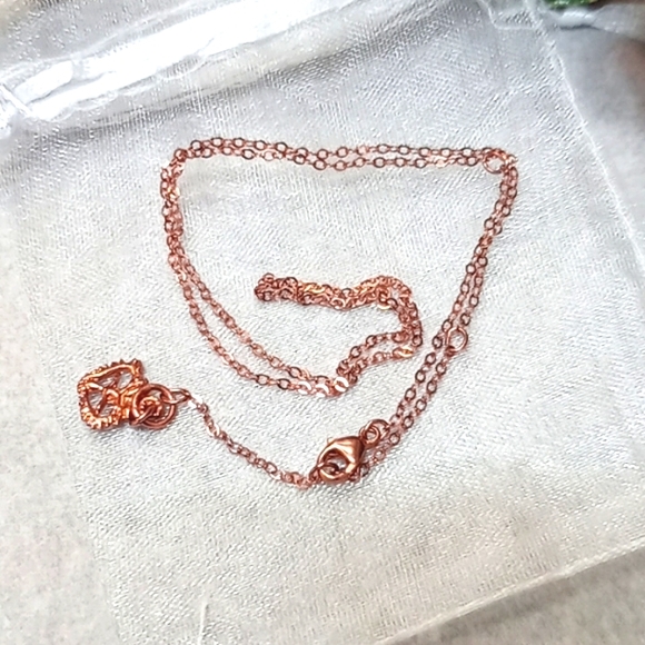 Virgins Saints & Angels Rose Gold-tone Dainty Necklace Chain NEW - Picture 8 of 12